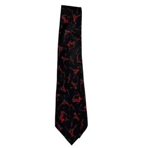 Vintage Spider-Man 2001 Movie Neck Tie Mens Black Red Marvel Polyester